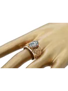 Original Vintage 14K Rose Gold Zircon Ring Vintage craft vrc057r